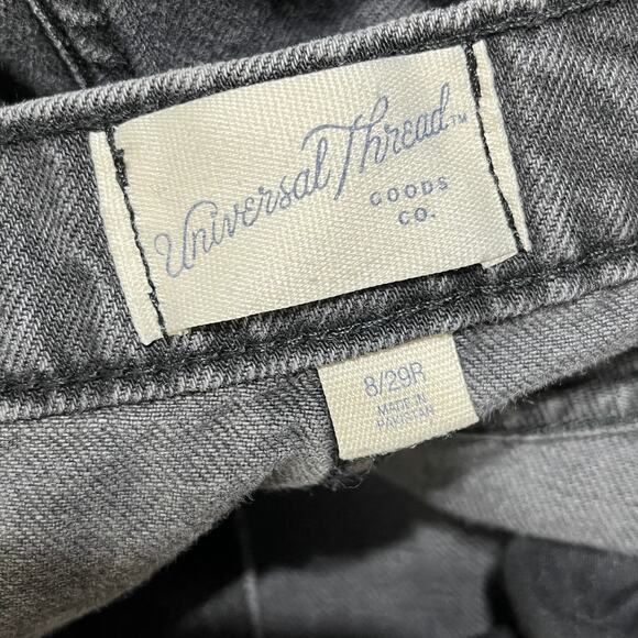 Universal Thread Women's High Rise Boyfriend Frayed Hem Black Weans Size 8R - Picture 4 of 8